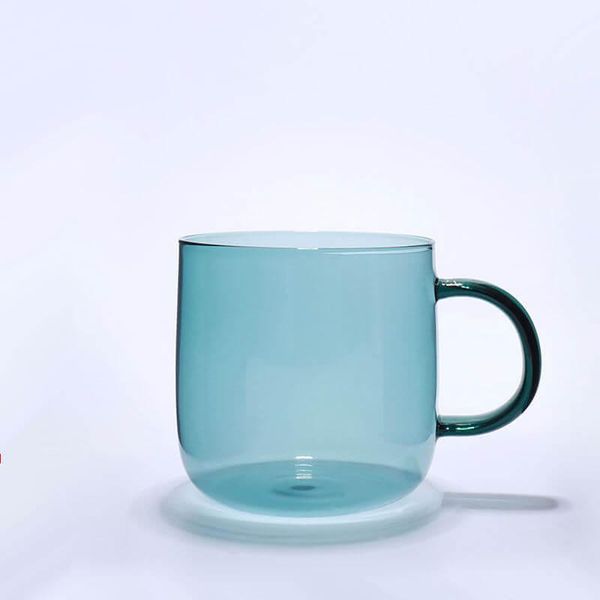Tazza Singola In Vetro Da 350 Ml - Verde Acqua-image