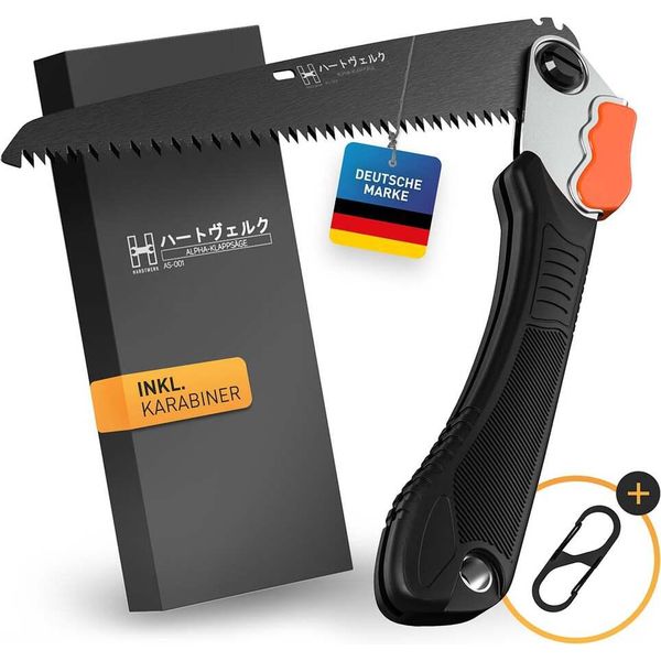 Hardtwerk Sega A Mano Acciaio Al Carbonio - Pieghevole Con Blocco Di Sicurezza - 21 Cm-image