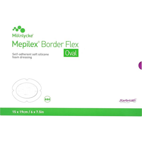 Mepilex Border Flex Benda Adesiva In Schiuma 15X19 Cm Ovale 5 Pz-image