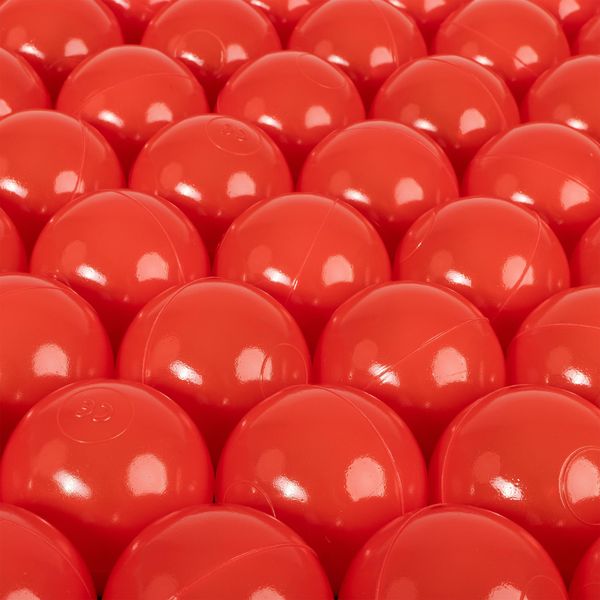 H&F Heimtextilien | 300 Palline Da Gioco Per Piscina 6 Cm - Rosse | Senza Bpa, Morbide E Infrangibili | Per Bambini E Ragazzi, Adatte Per Uso Interno Ed Esterno-image