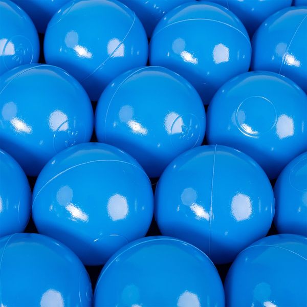 H&F Heimtextilien | 500 Palline Per Vasca Con Palline Ø 6 Cm - Palline Di Plastica Blu Per Bambini E Neonati - Palline Da Gioco Morbide E Resistenti - Senza Bpa E Senza Sostanze Nocive-image