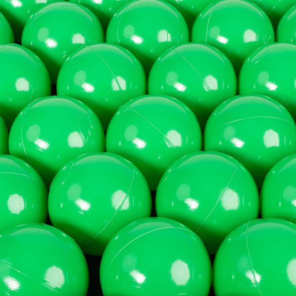 H&F Heimtextilien | 500 Palline Per Piscina 6 Cm - Verde | Senza Bpa, Morbide E Infrangibili | Adatte Per Bambini E Ragazzi Per Uso Interno Ed Esterno-image