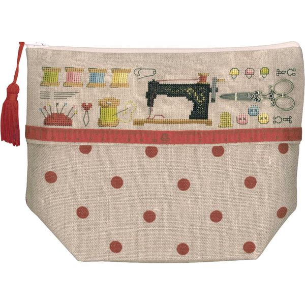 Borsa Le Bonheur Des Dames Contato Kit Punto Croce "Pochette Atelier Couture"", 23X17X8,5Cm"-image