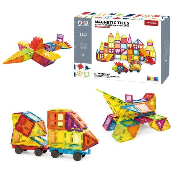 Set Di Costruzioni Magnetiche Dream Builder 85 Pezzi - Piastrelle Magnetiche-image