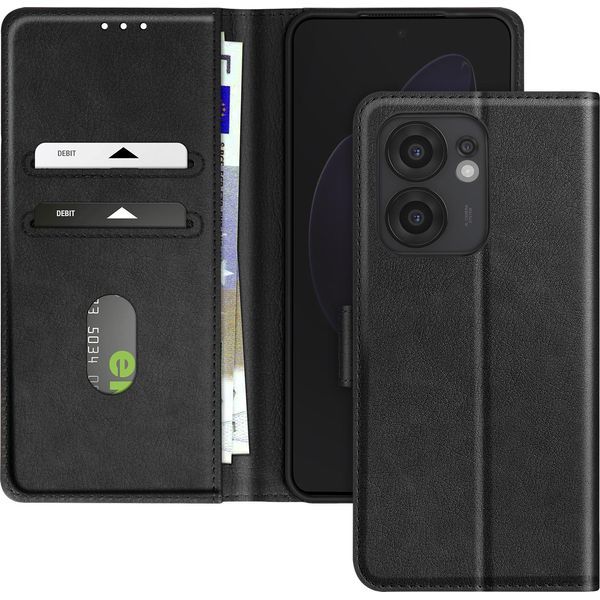 Avizar, Custodia Oppo Reno 13 F/Fs Flap Wallet Video, Nero-image