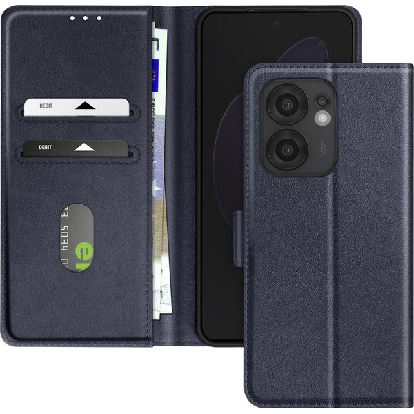 Avizar, Custodia Oppo Reno 13 F/Fs Flap Wallet Video, Blu Scuro-image