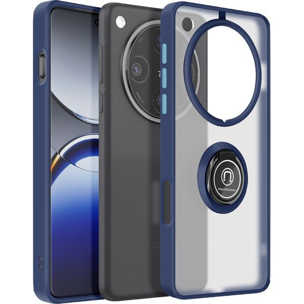Avizar, Hulle Oppo Find X8 Pro Anello Magnetico Traslucido, Blu Scuro-image