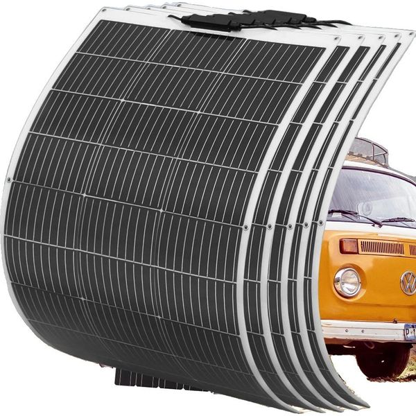 Pannello Solare 100W, Flessibile E Leggero, Alta Efficienza 24%, 100W 5Pcs-A-image
