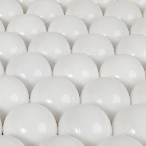 H&F Heimtextilien | 500 Palline Da Gioco Per Piscina 6 Cm - Bianco | Senza Bpa, Morbide E Infrangibili | Adatte A Bambini E Ragazzi Per Uso Interno Ed Esterno-image