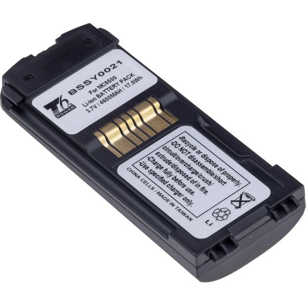 Batteria T6 Power Per Scanner Di Codici A Barre Zebra, Numero Di Parte 82-111636-01, Li-Ion, 3,7 V, 4600 Mah (17 Wh), Nero-image