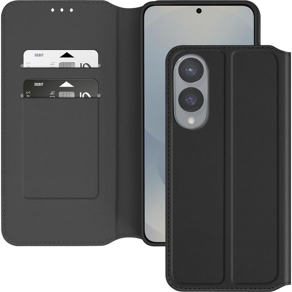 Avizar, Custodia Galaxy S25 Edge Con Sportello Portacarte Video, Nero-image