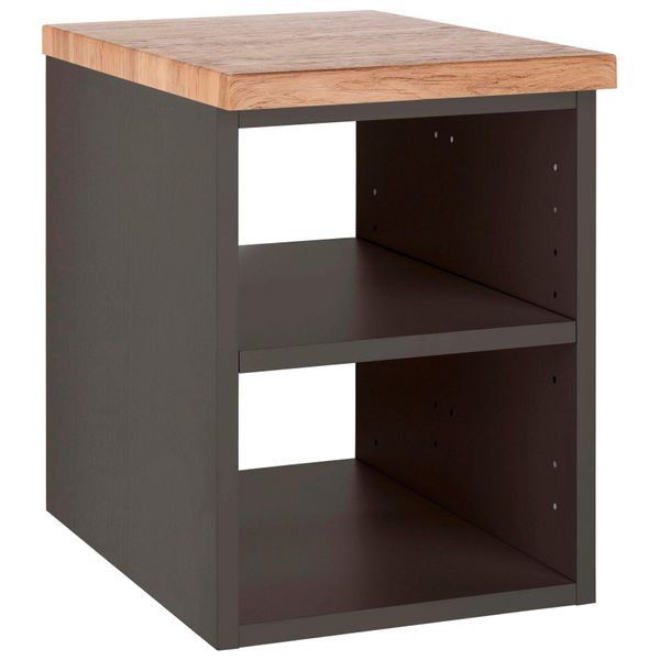 Wandregal Welltime "Davos", Grau (Graphit), B:30Cm H:41Cm T:47Cm, Holzwerkstoff, Regale, Wandregal-image