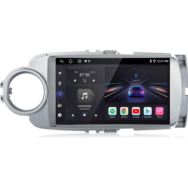 9 Pollici 4G Sim Carplay 6+128G Android13 Dab Radio 8 Core Per Toyota Yaris 2012-2017 Bt Swc Wifi 2DIN Dab+Fm-image