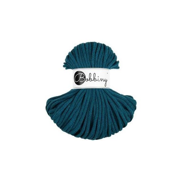 Cordoncini In Cotone - Cordoncini Intrecciati 5 Mm - 50 M Blu Pavone-image