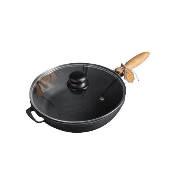 Padella Maysternya T303C3, Diametro Massimo 26 Cm, Ghisa/Alluminio Fuso, Adatta Ai Piani Cottura A Induzione, Con Coperchio-image