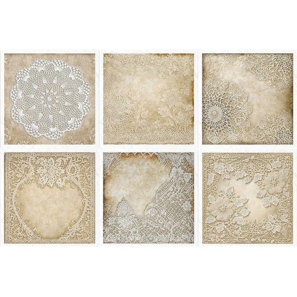 Set Di Carta Craft Per Scrapbooking Riso - Itd - RSM145 Pizzo-image