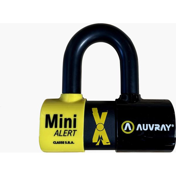 Lucchetto Auvray Xtrem Mini Con Allarme E Promemoria - Diametro Del Perno 16 Mm, 131 Mm X 136 Mm (Classe S.R.A. E Art)-image