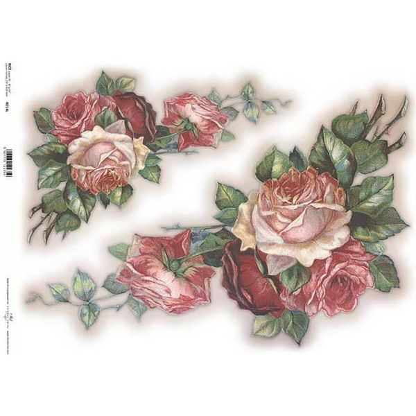Itd Carta Di Riso Per Decoupage, A3 822L, Rose-image