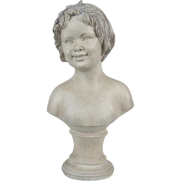 Clayre & Eef Figurina Ragazza 14X9X27 Cm Poliresina Beige-image