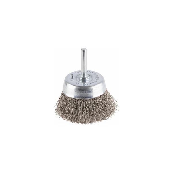 Bosch TopfbüRste Edelstahl Gewellter Draht 60 Mm 0,3 Mm 4500 U/Min (2608622118)-image