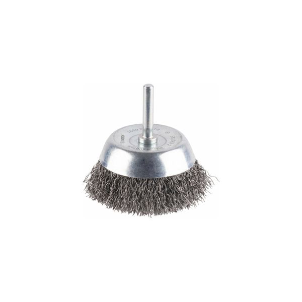 Bosch TopfbüRste Stahl Gewellter Draht 70 Mm 0,3 Mm 4500 U/ Min (1609200270)-image