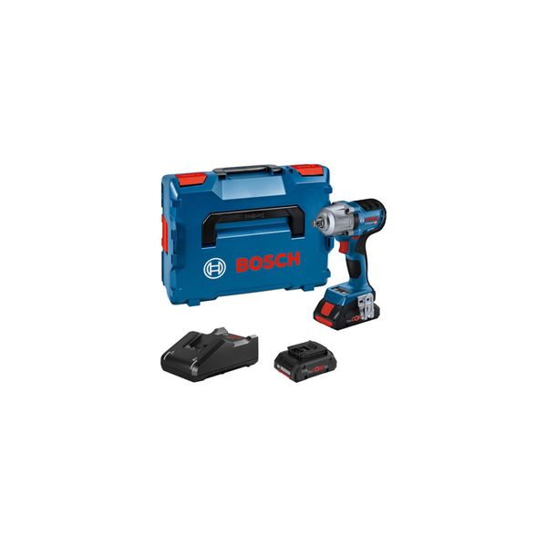 Bosch Akku-Drehschlagschrauber Gds 18V-450 Hc, 2 Akku, Ladg., L-BOXX, Bt Low-En. Mod. (06019K4002)-image