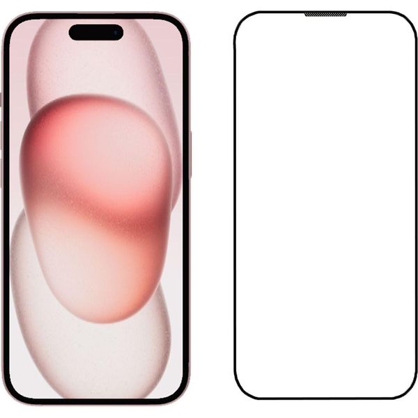 Pellicola Di Vetro Per Apple Iphone 15 Pro 6,1 Pollici Vetro Trasparente Protettore Dello Schermo Vetro Temperato Senza Bolle Ultra Chiaro Antistatico Crystal Clear Pellicola Protettiva-image