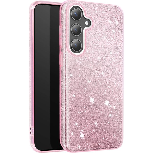 Avizar, Cover Scintillante Samsung S24 Plus / S25 Plus - Ultrasottile E Antiurto, Rosa-image