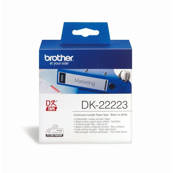 Brother DK22223 Brother Carta Per Etichette Continue Bianca, 30,48 M X 50 Mm DK-22223-image