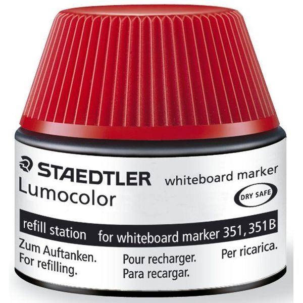 Staedtler® 488 51-2 Inchiostro Per Pennarelli Lumocolor® Stazione Di Ricarica - 20 Ml, Rosso-image