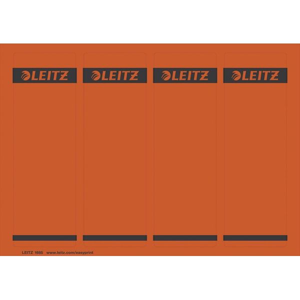 Leitz 1685-20-25 1685 Etichette Per Dorso Pc - Carta, Corte/Larghe, 100 Pezzi, Rosso-image