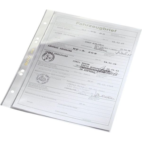 Leitz 4735-00-00 4735 Copertina Per Opuscoli Super Premium, A5, Pvc, A Prova Di Documento, Cristallina-image