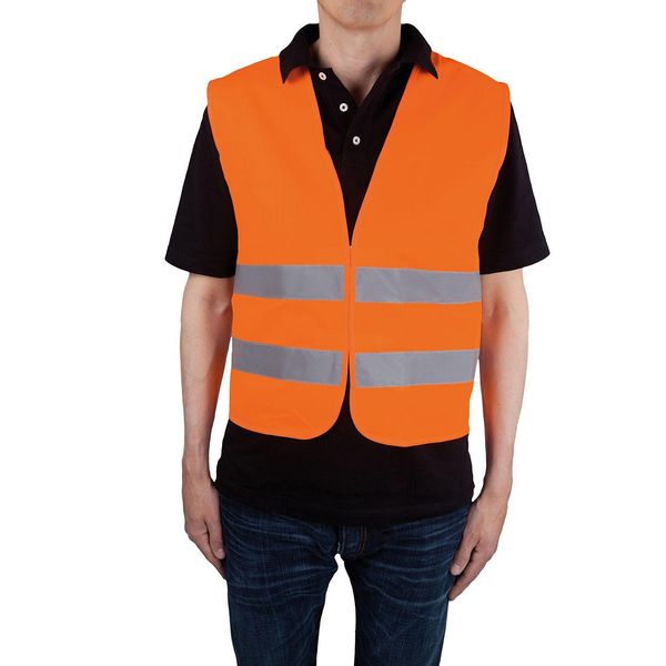 Gilet Di Protezione/Avviso Unitec, Din En 471, Poliestere, Arancione-image