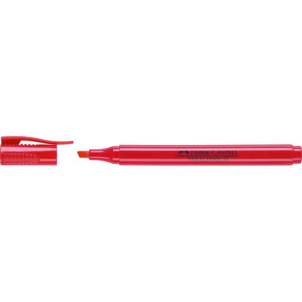 FABER-CASTELL 157721 Evidenziatore 38 A Forma Di Penna - Rosso-image
