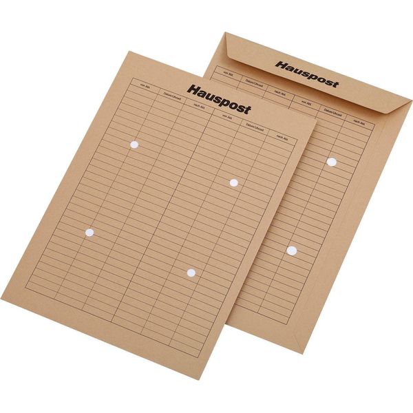 Mayer-Network 30007317 Buste Postali Riciclate - C4 , 110 G/M², Marrone, 250 Pezzi-image