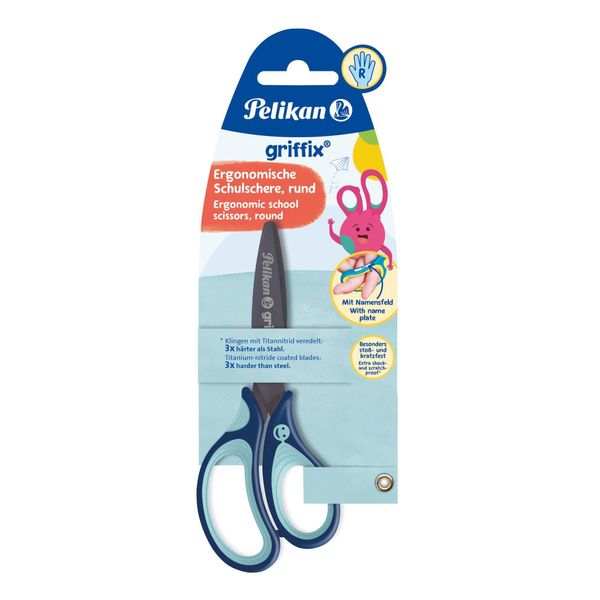 Pelikan SC1RB Forbici Per Attività Manuali Taglio A Zig Zag Blu-image