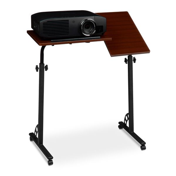 Relaxdays 10020541_47 Relaxdays HöHenverstellbarer Pc-Tisch Braun 80,0 X 50,0 X 75,0 - 110,0 Cm-image