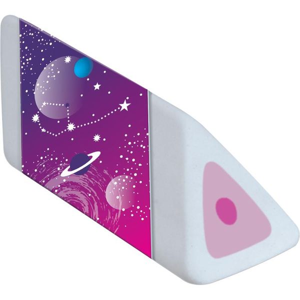 Maped 119513 Maped Gomma Da Cancellare In Plastica Cosmic Kids Pyramide, Confezione Da 24 Pz-image
