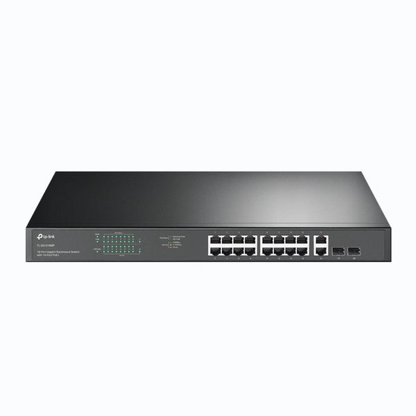 Tp-Link Jetstream TL-SG1218MP - V1 - Switch - 16 X 10/100/1000 (Poe+) + 2 X 10/100/1000 + 2 X Combi Gigabit Sfp - Un Ra-image