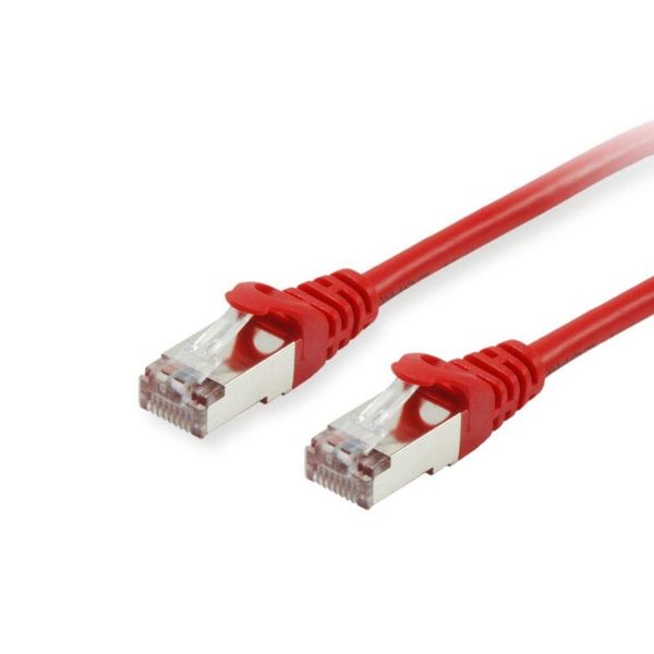 Equip 605527 Equip Cavo Patch Cat6 S/Ftp 2Xrj45 0,50M Rot Lszh Polybeutel-image