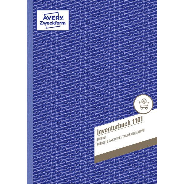 Avery Zweckform® 1101 1101 Libro Degli Inventari, Din A4, Preperforato, 50 Fogli, Bianco-image