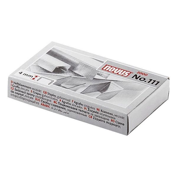 Novus® 042-0036 Heftklammern Nr. 111 Stahldraht Verzinkt 2000 StüCk-image