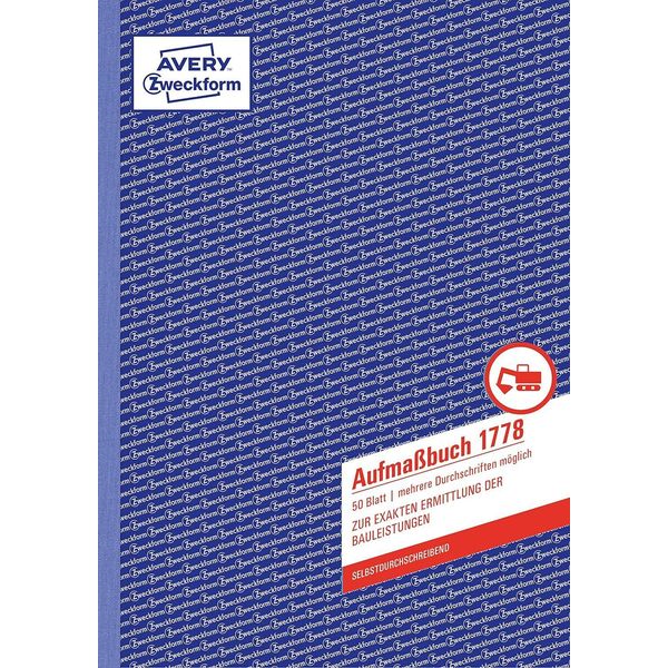 Avery Zweckform® 1778 1778 Misura, Din A4, Preperforato, 50 Fogli, Bianco-image