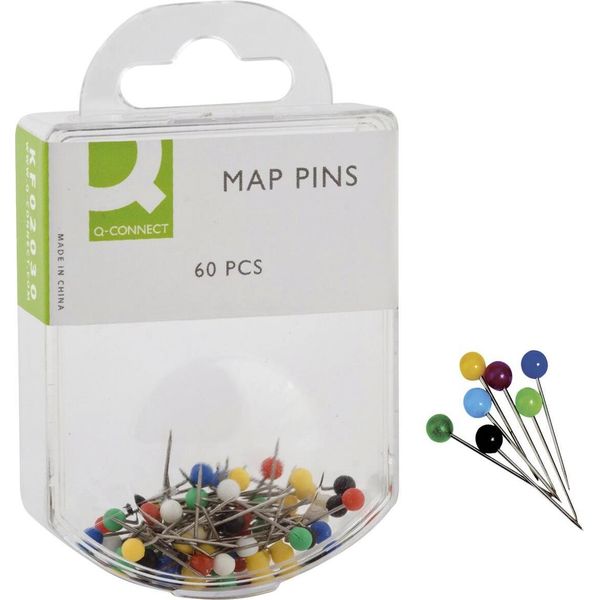 Q-Connect® KF02030 Markiernadeln, Sortiert, 60 StüCk-image
