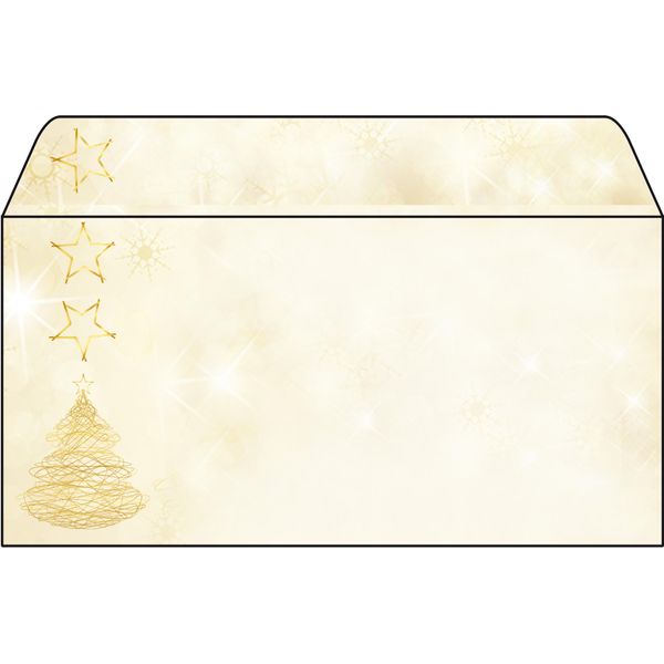Sigel DU083 Busta Natalizia Sigel® "Graceful Christmas"" - Din Lungo (110X220 Mm), 50 Buste"-image