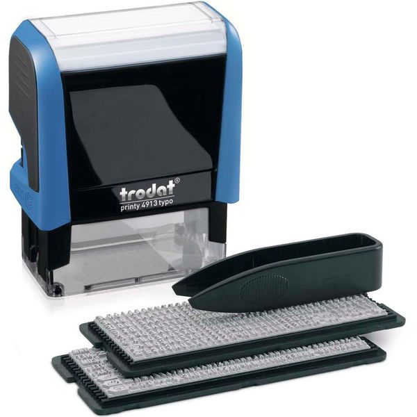Trodat Timbro Di Testo Automatico Typo Printy Set 4913, 5 Righe-image