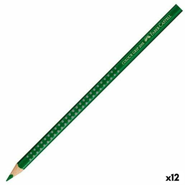 12X Faber-Castell 112467 Matita Colorata Colour Grip Permanente Verde Oliva-image