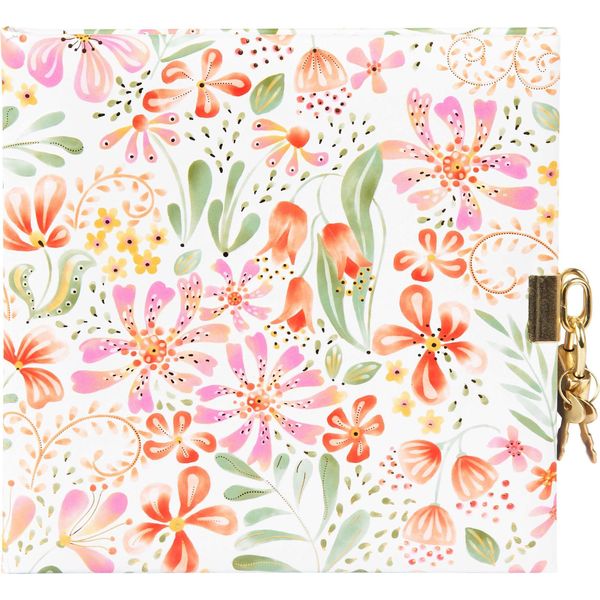 Agenda Goldbuch Con Serratura Pianta Rossa 16,5X16,5 Cm 96 Pagine Bianche-image