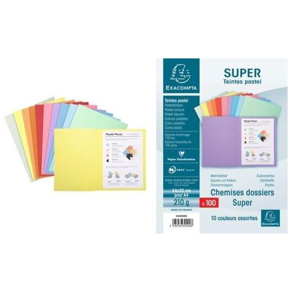 Exacompta 330012E Exacompta Aktendeckel Super 250, Din A4, Rot-image