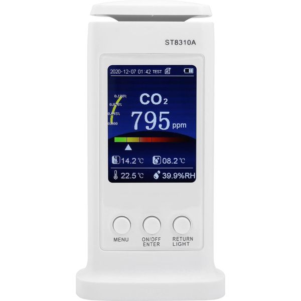 ST8310A Tester Di Anidride Carbonica Registratore Di Qualità Dell'aria Rilevatore Di Temperatura E Umidità Monitoreu 100?240V-image